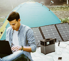 Portable Power Supply 400Wh/100,000mAh - Charges via AC or Solar Panel
