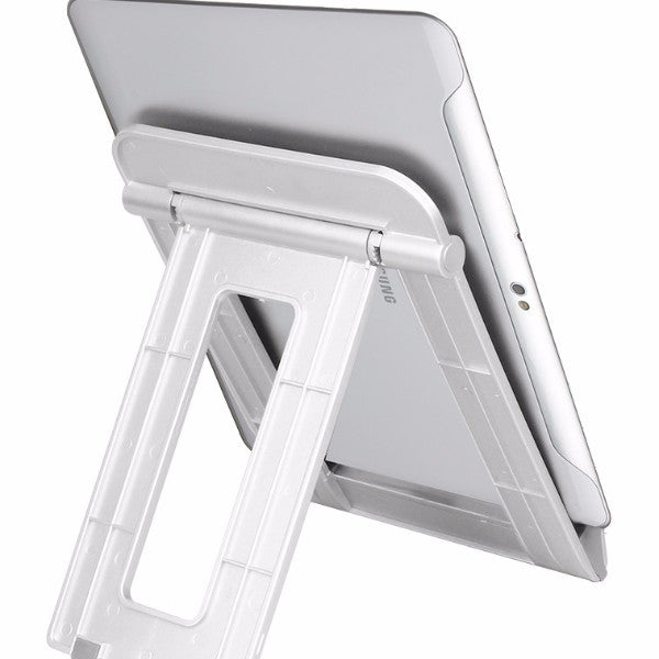Silver Foldable Tablet / Mobile Device Stand