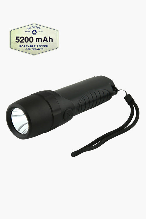 Emergency Flashlight with Glass Breaker, Seatbelt Cutter and 5200mAh Power Bank